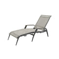 Modern Adjustable Patio Lounger with Breathable Mesh Fabric